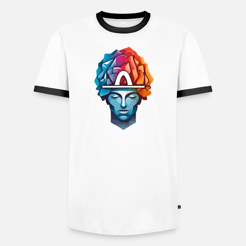 Men Thinking Men's Ringer Shirt