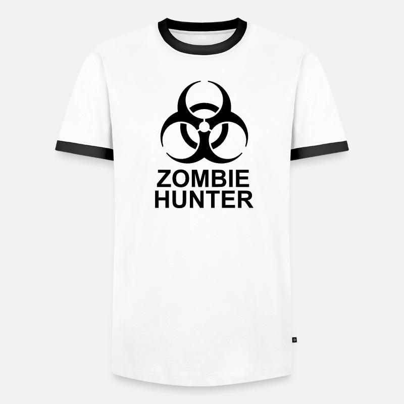 zombie hunter Halloween Quote Men's Ringer Shirt