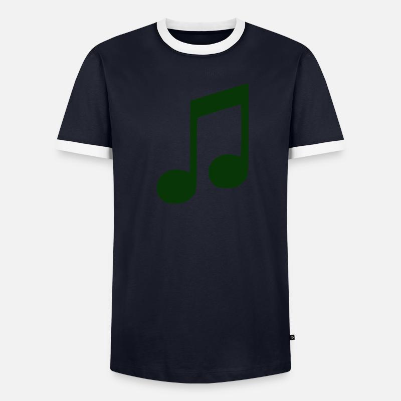 Note Männer Kontrast-T-Shirt