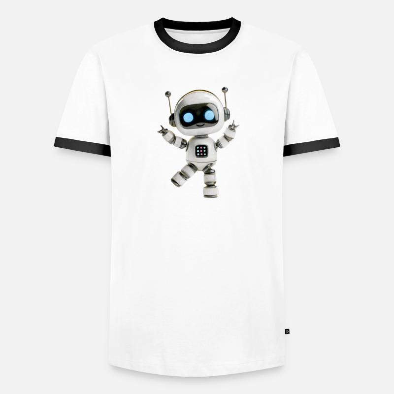 Roboter Party Männer Kontrast-T-Shirt