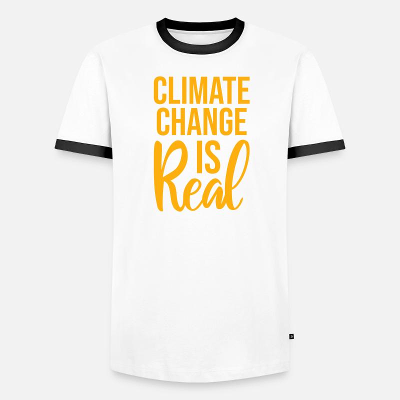 Climate Change Is Real Climate Change Science Men's Ringer Shirt