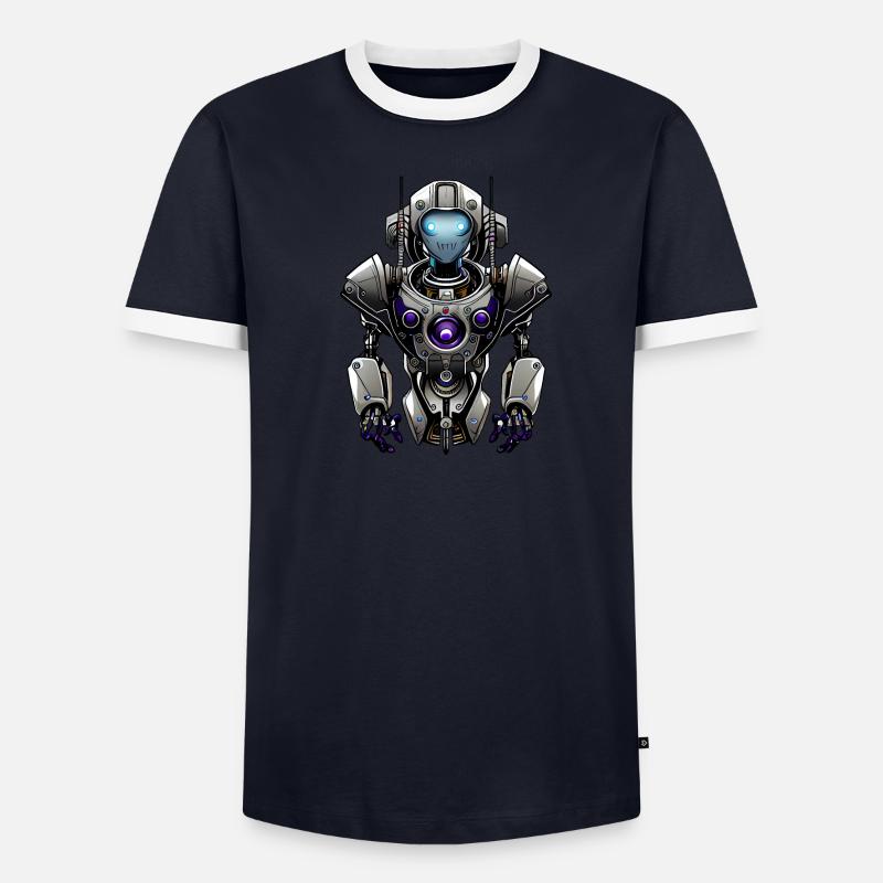 Robot bêta T-shirt contrasté Homme