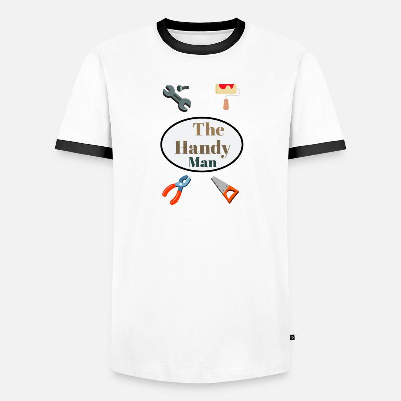Practical Craftsman DIY Motif Men's Ringer Shirt