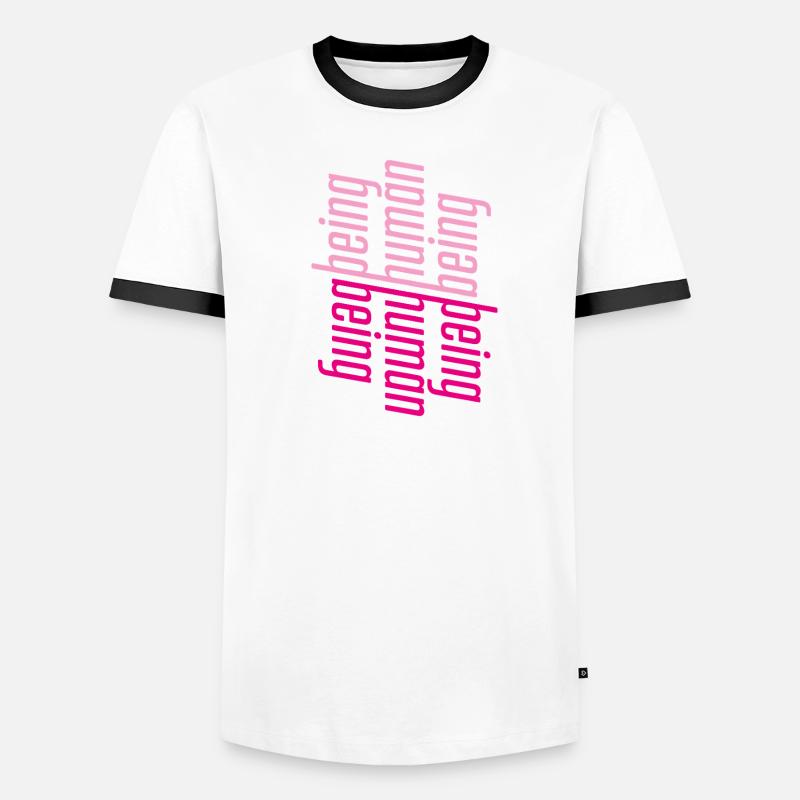 ThinkBick_being_human_being_2026 Männer Kontrast-T-Shirt