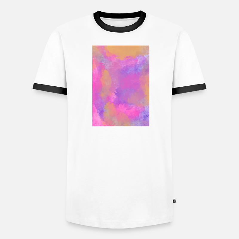 Gradient - lilac can be personalized Men's Ringer Shirt