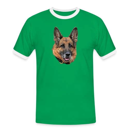 Schäferhund - Männer Kontrast-T-Shirt
