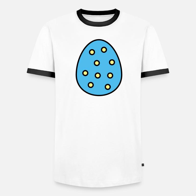Œuf de Pâques marqué T-shirt contrasté Homme