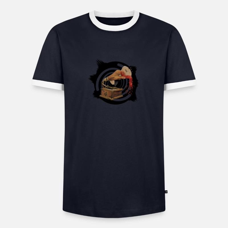 Gramophone et vin T-shirt contrasté Homme