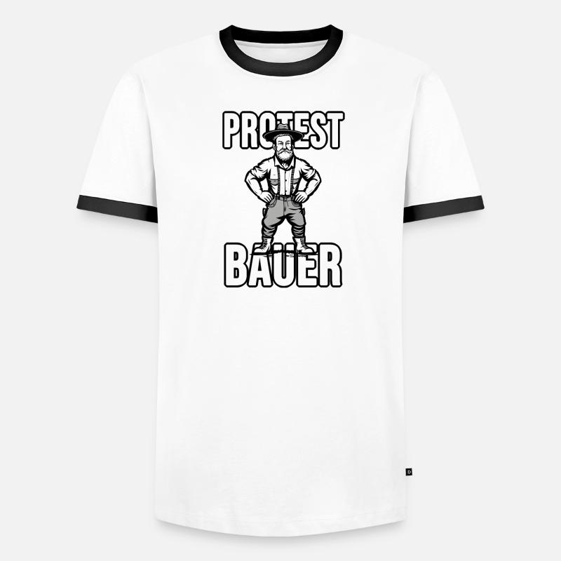 Protest Bauer Männer Kontrast-T-Shirt