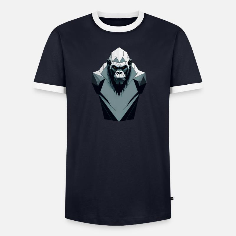 Minimalistic Gorilla Men's Ringer Shirt