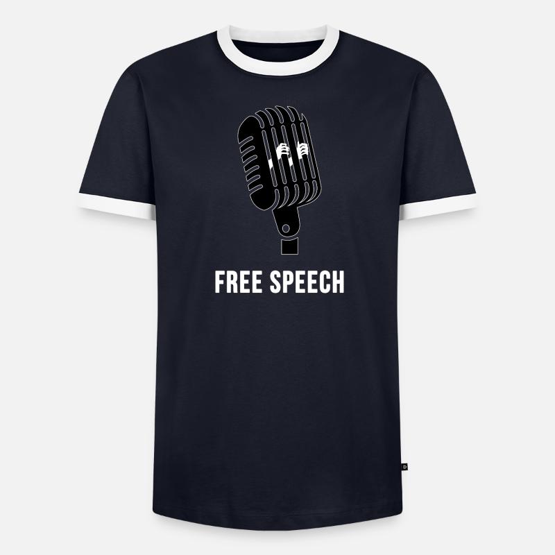 Liberté d'expression T-shirt contrasté Homme