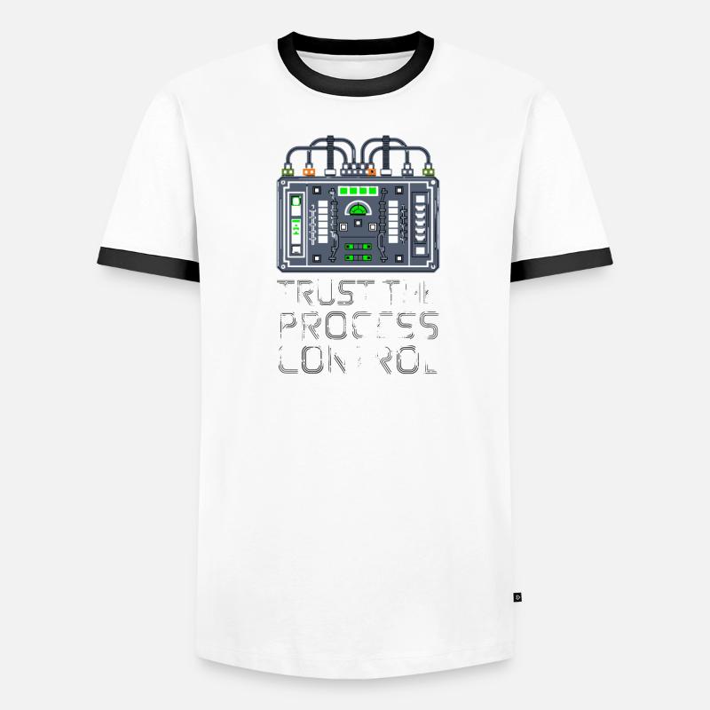  Trust The Process Control Prozessleittechnik Männer Kontrast-T-Shirt