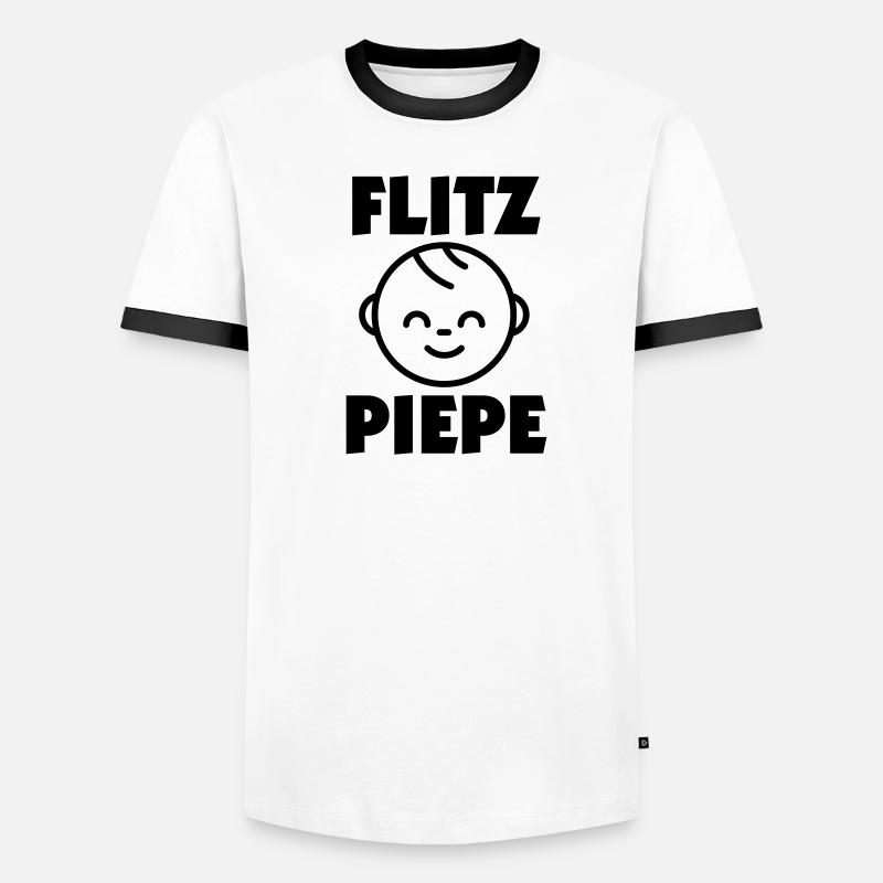 Flitzpiepe Männer Kontrast-T-Shirt