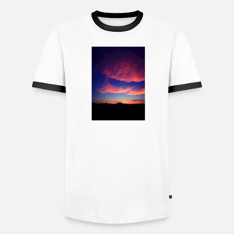Abendrot Männer Kontrast-T-Shirt