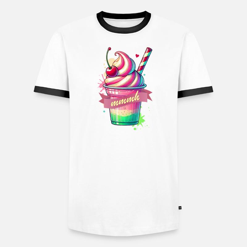 Seductive temptation: colorful milkshake Men's Ringer Shirt