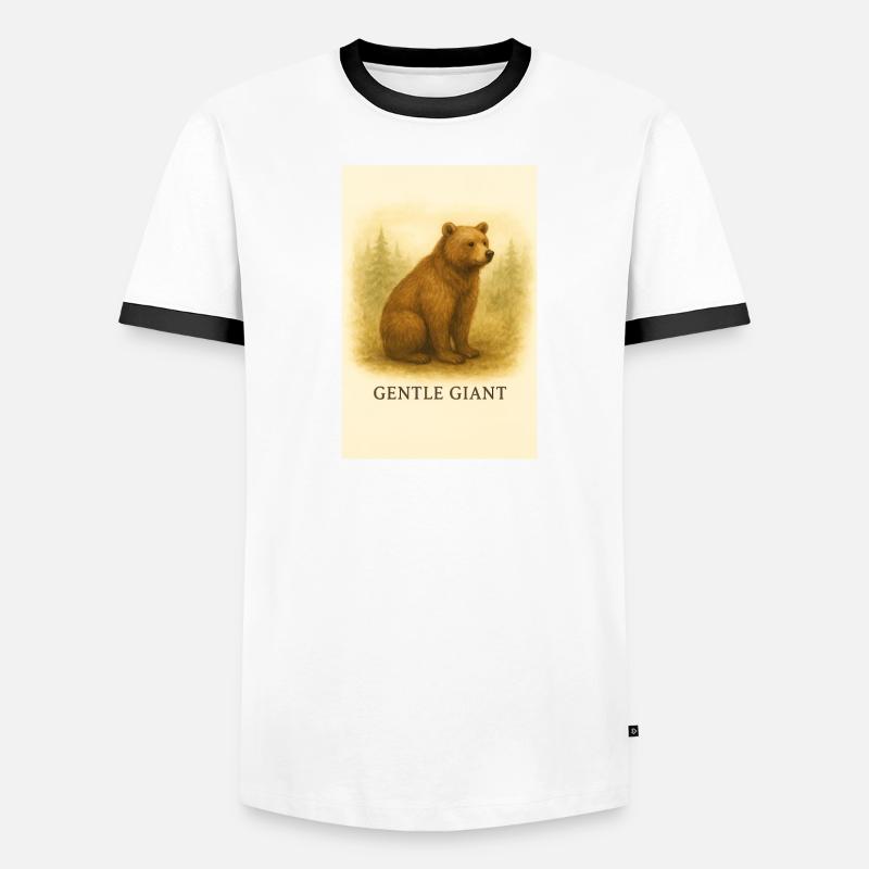 Weicher Riesenbär Männer Kontrast-T-Shirt
