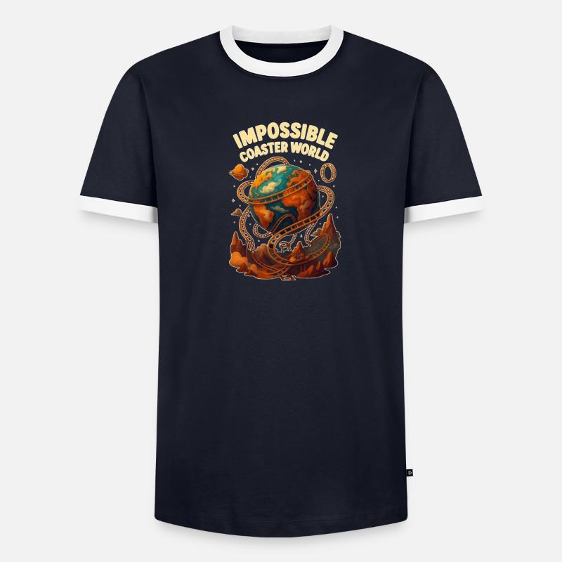 Impossible Roller Coaster World T-shirt contrasté Homme