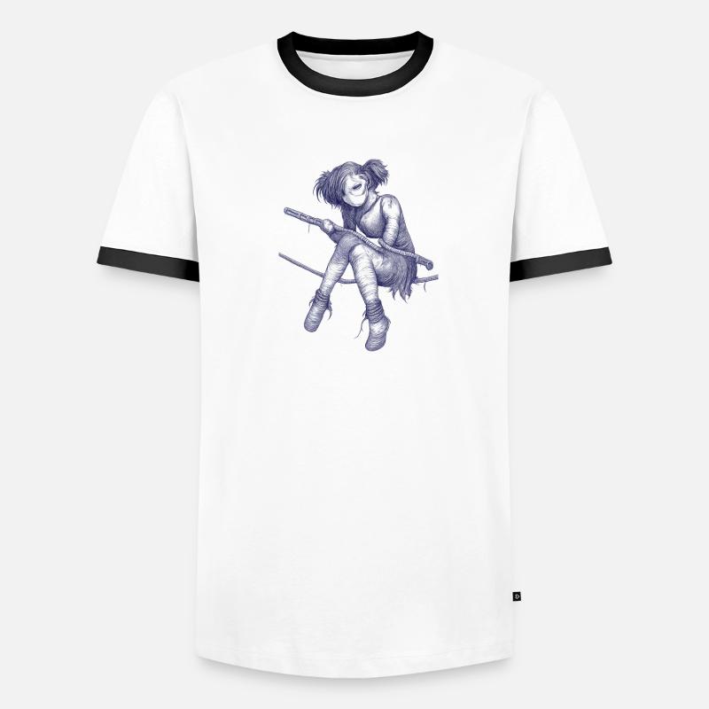 Acrobate à corde dans le dreadpunk T-shirt contrasté Homme