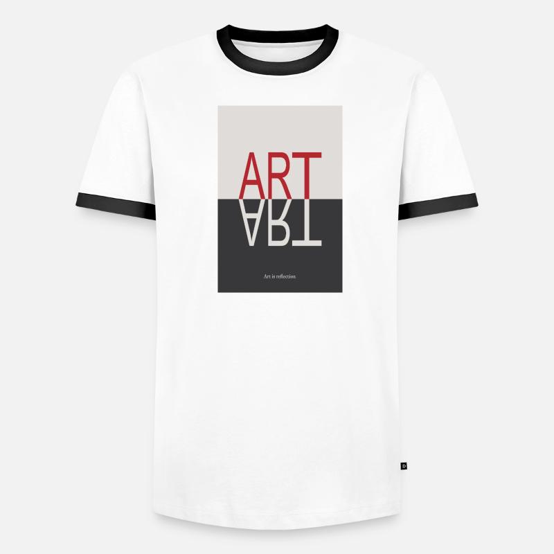 ART Reflection Minimalist Concept Poster Men's Ringer Shirt