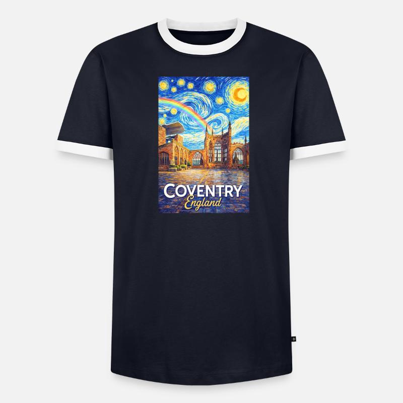 Coventry England Skyline Starfall Men's Ringer Shirt