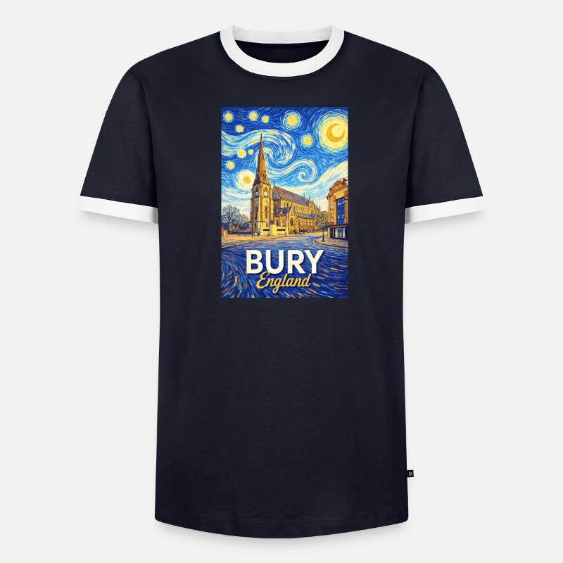 Enterrer l’Angleterre à la manière de la Nuit étoilée T-shirt contrasté Homme