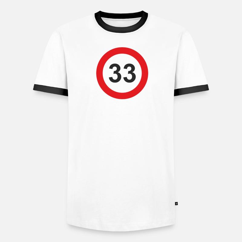 33 ans 33 33 ans T-shirt contrasté Homme