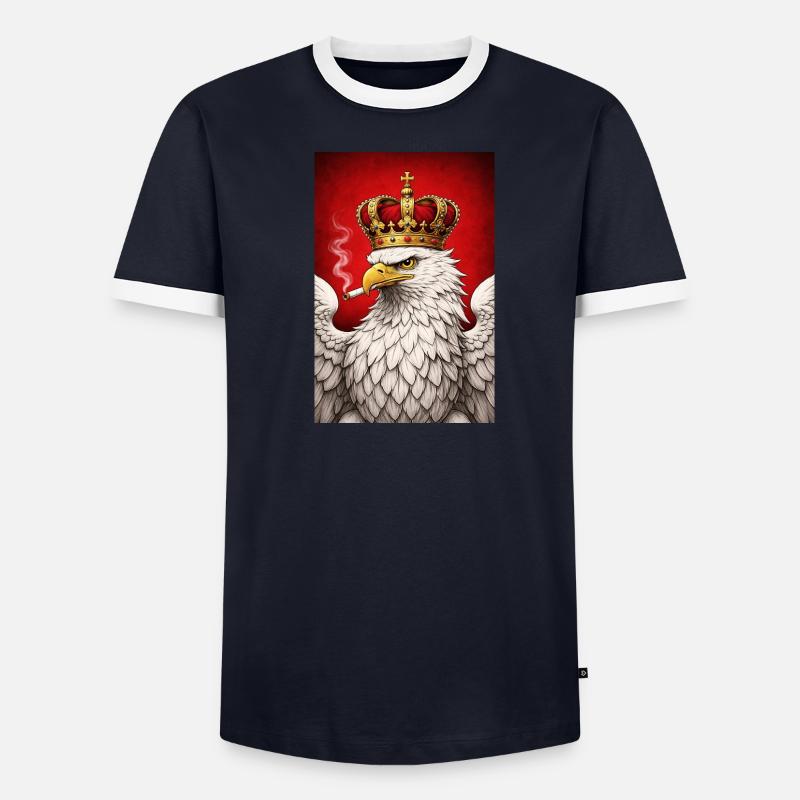 polnischer adler Männer Kontrast-T-Shirt
