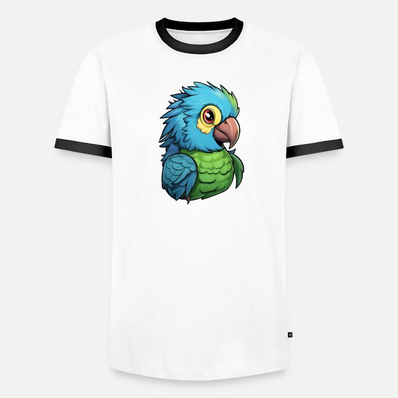 Perroquet T-shirt contrasté Homme