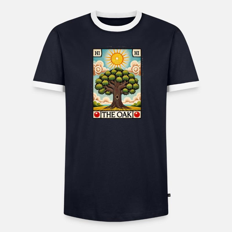 Die Eiche Männer Kontrast-T-Shirt