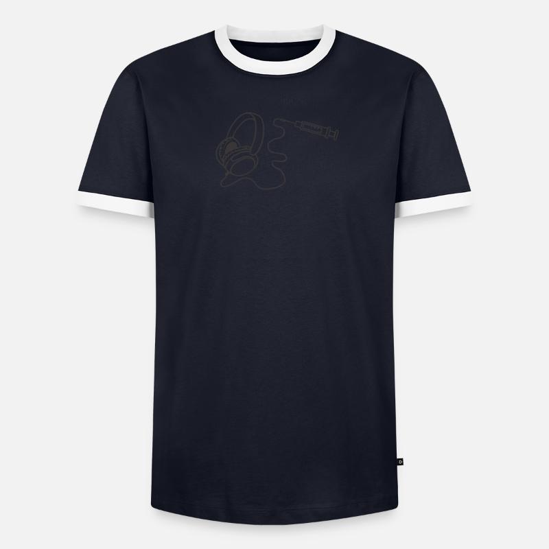 Battre dans l’oreille T-shirt contrasté Homme