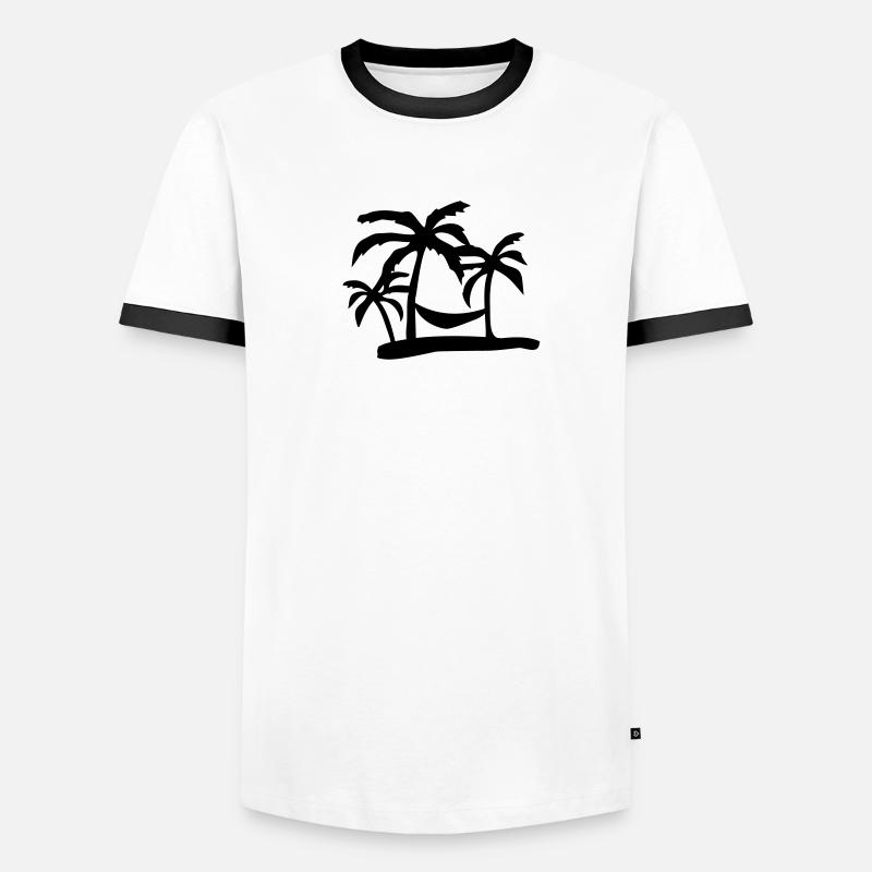 island T-shirt contrasté Homme