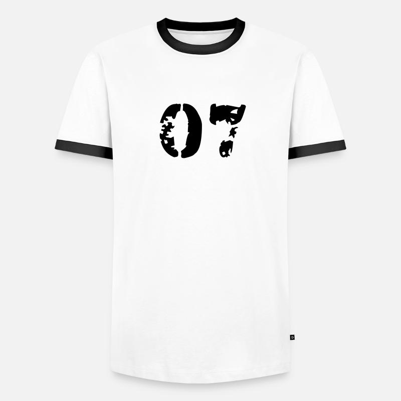 07 Männer Kontrast-T-Shirt