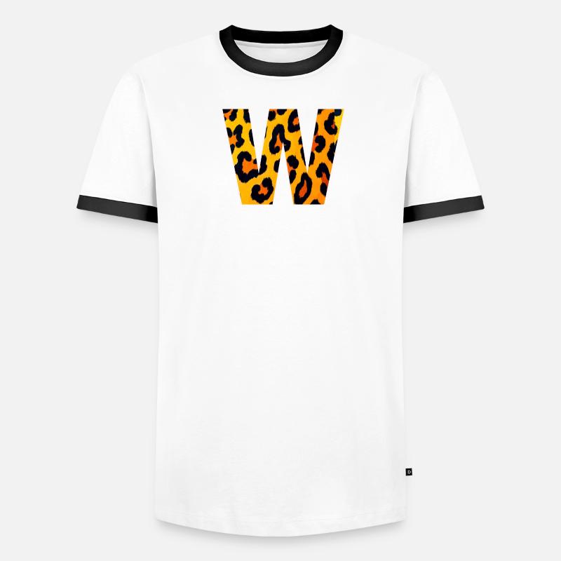 Kraft à imprimé léopard W T-shirt contrasté Homme