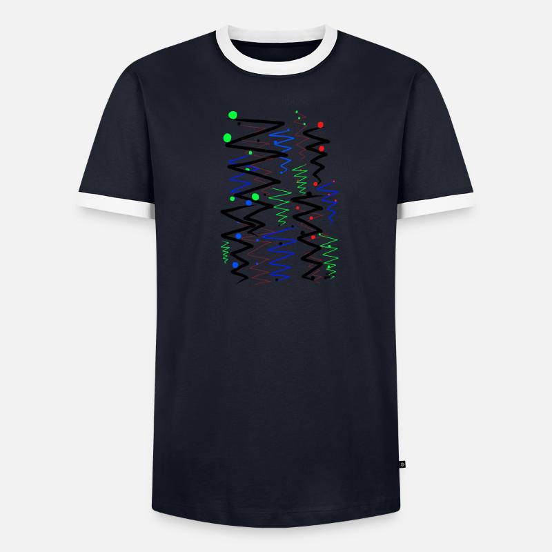Destinations colorées. T-shirt contrasté Homme