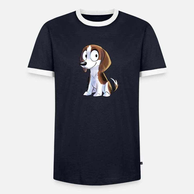 Chibi Beagle T-shirt contrasté Homme