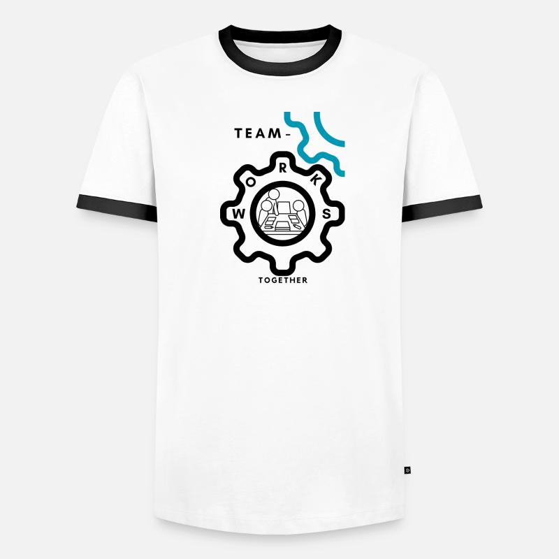 Travail d’équipe T-shirt contrasté Homme