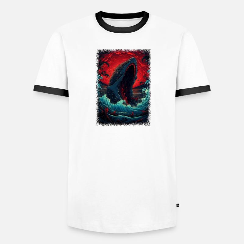 gift present gift idea fish killer whale Men's Ringer Shirt