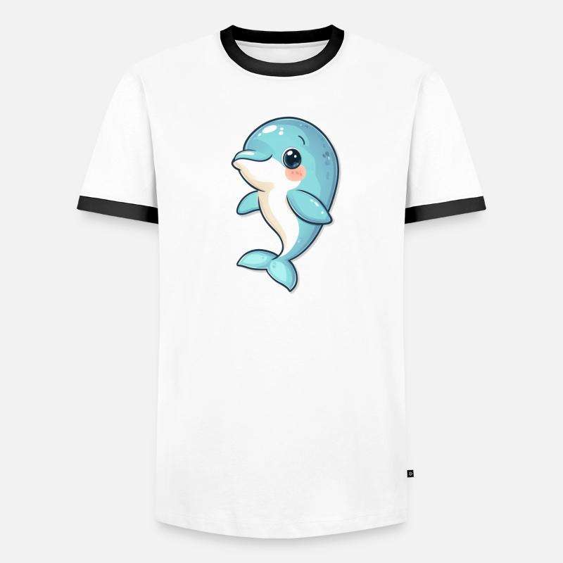 Dauphin T-shirt contrasté Homme