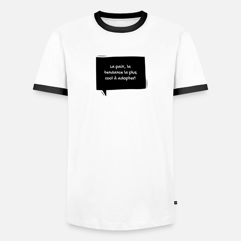2 T-shirt contrasté Homme