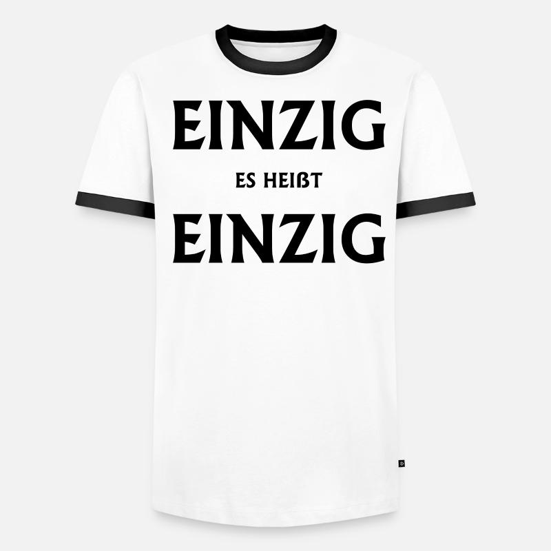 einzig einzigst sprache Lehrer Männer Kontrast-T-Shirt