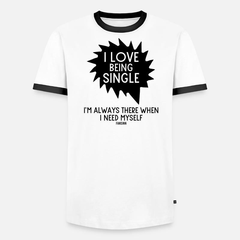Single separated divorced free saying Men's Ringer Shirt