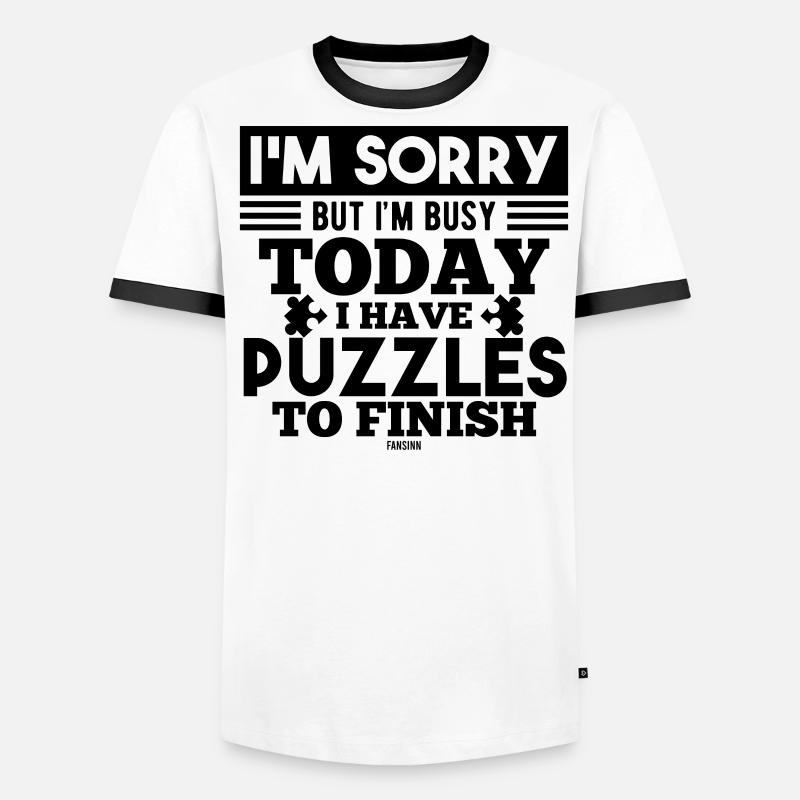 Puzzle riddle game part Men's Ringer Shirt