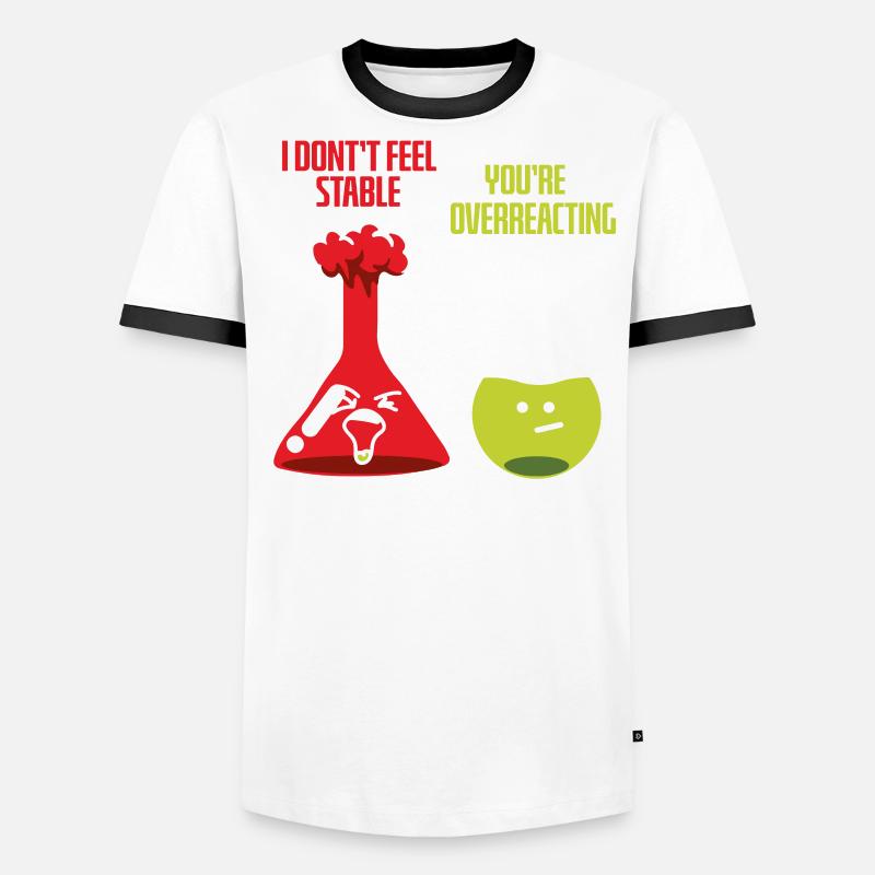 Chimie chimiste Professeur de chimie Sentence Science T-shirt contrasté Homme