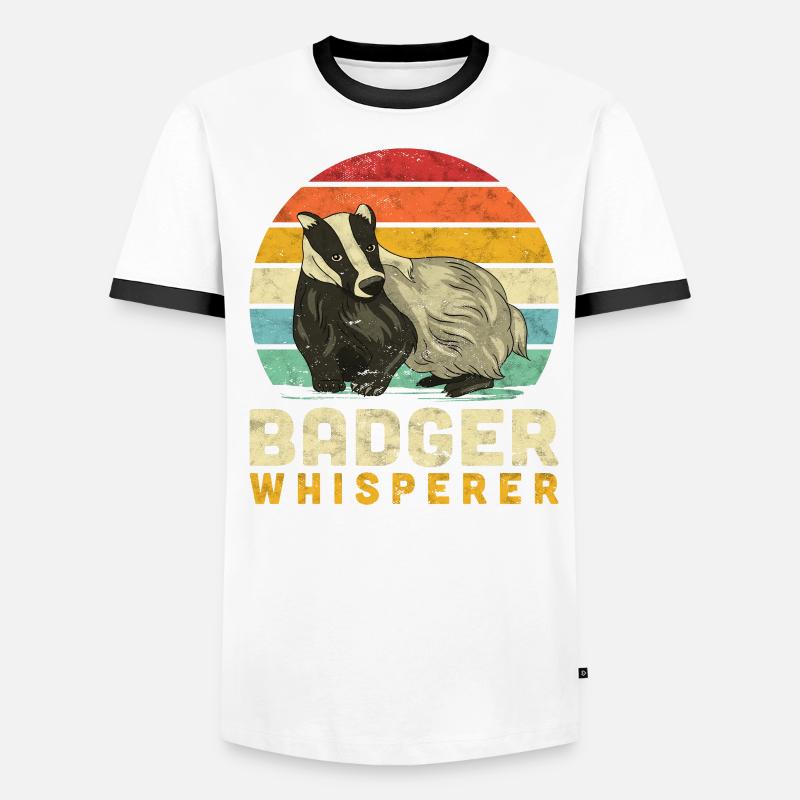 Le murmure de blaireau de miel sort T-shirt contrasté Homme