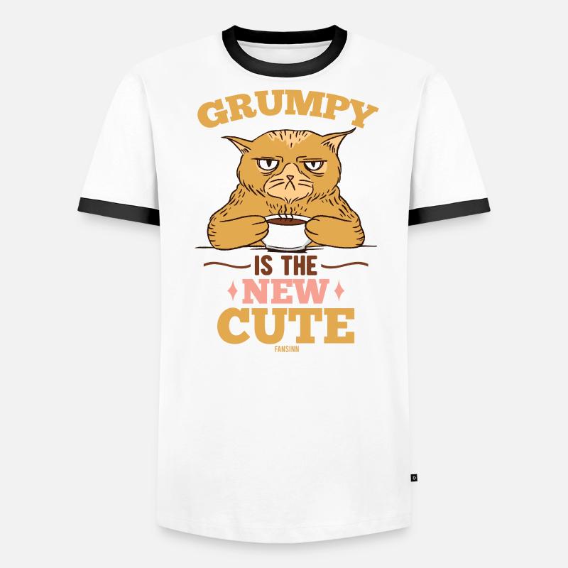 Chat chat T-shirt contrasté Homme