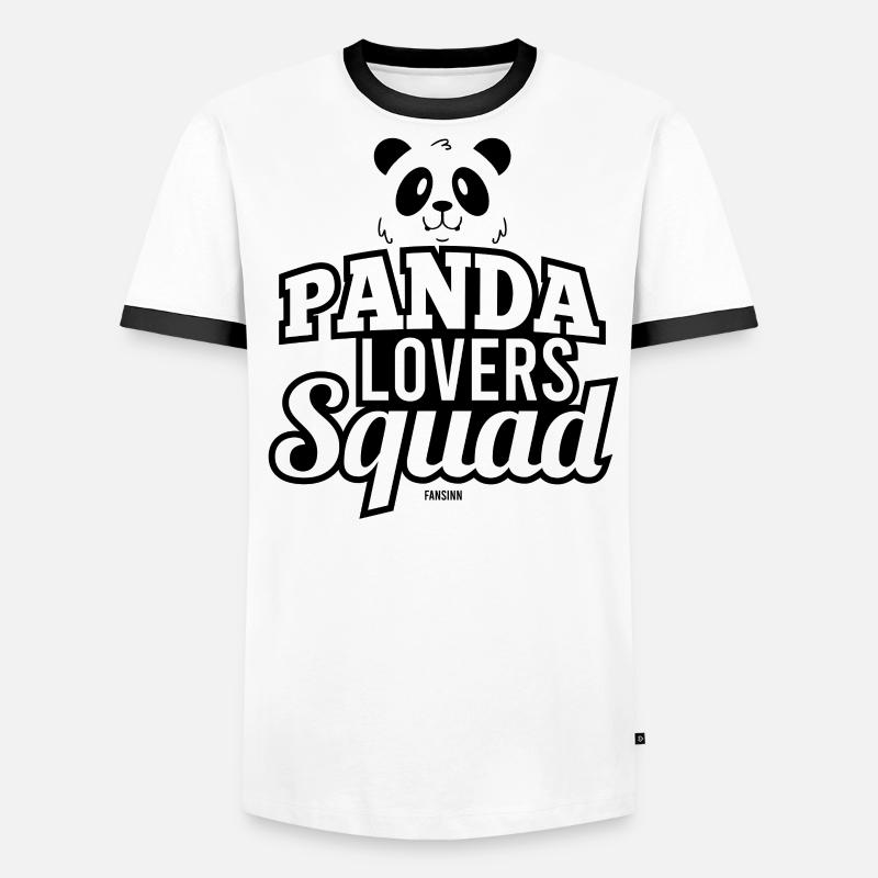 Amateurs de panda Panda Chine panda géant T-shirt contrasté Homme
