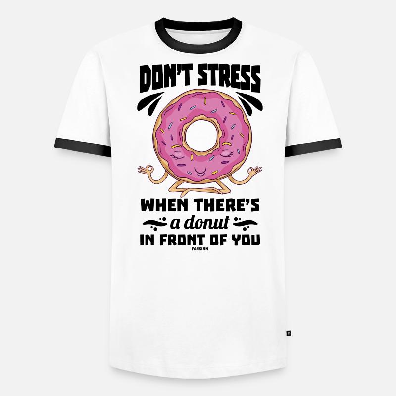 Donut Männer Kontrast-T-Shirt