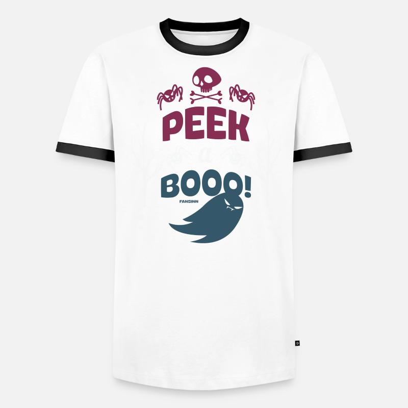 unheimlich Gespenst Halloween Geschenk Männer Kontrast-T-Shirt