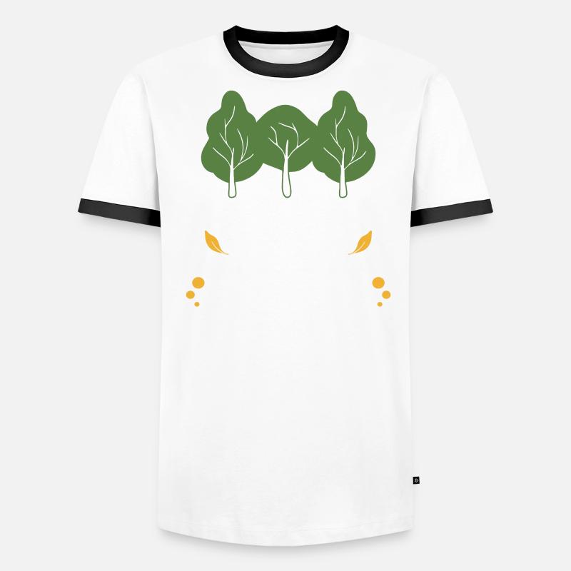 Deciduous Tree Nature Conservation Camping Mountains Forest Men's Ringer Shirt