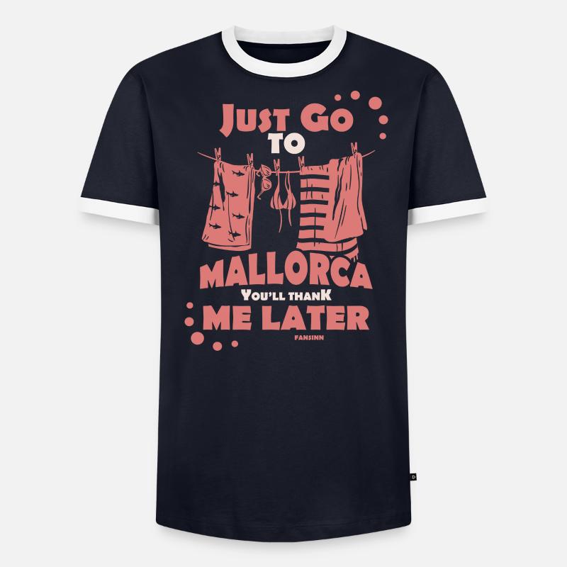 Mallorca dank mir später - Männer Kontrast-T-Shirt - undefined